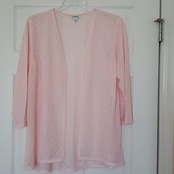 croft & barrow Tops - NWOT Pretty Pink Lightweight Sweater Jacket